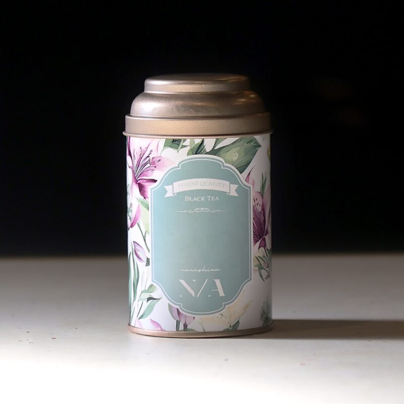 周年記念・新商品のご案内: オリジナル紅茶缶 紅茶缶 "velvet lily"