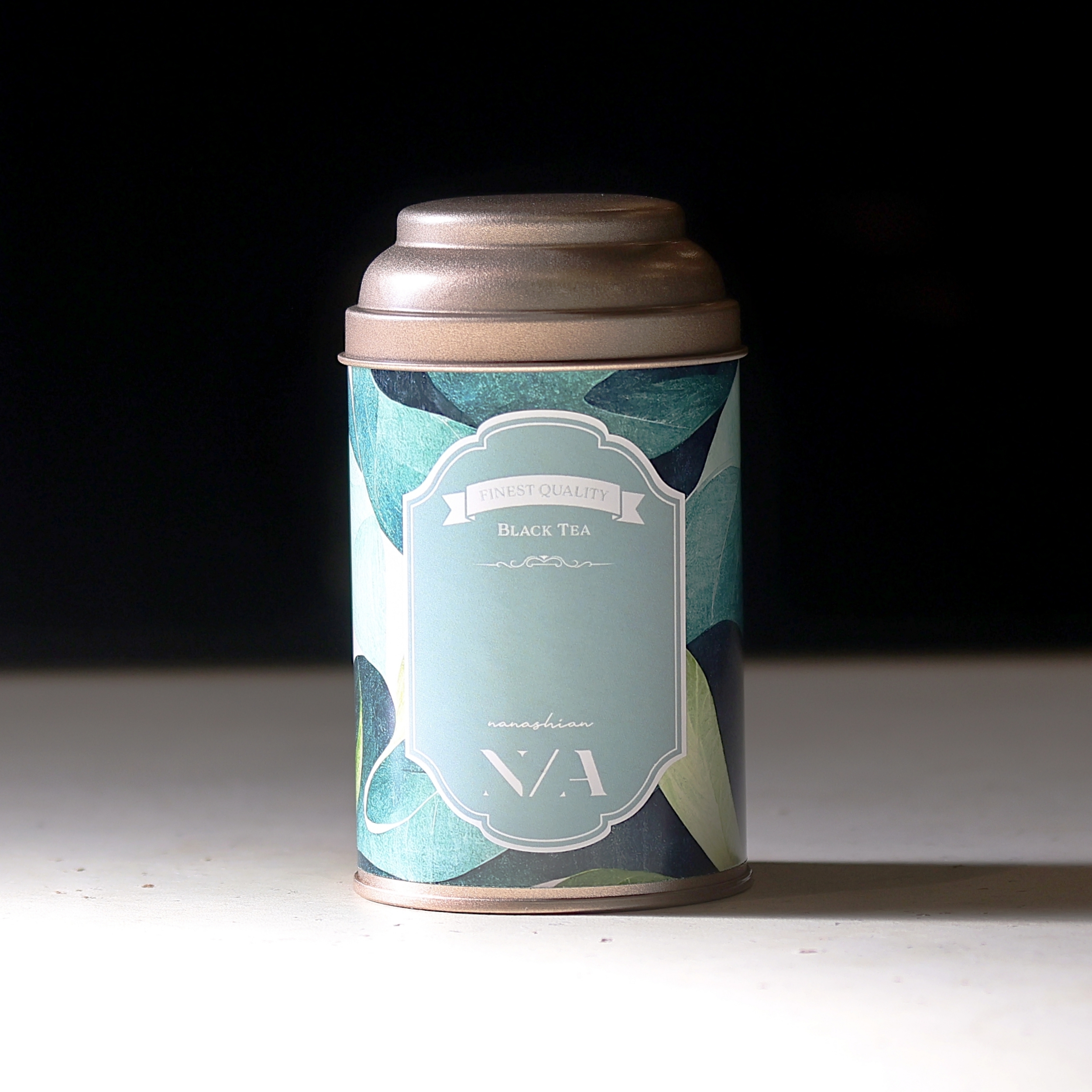 周年記念・新商品のご案内: オリジナル紅茶缶 紅茶缶 "Green Flux"