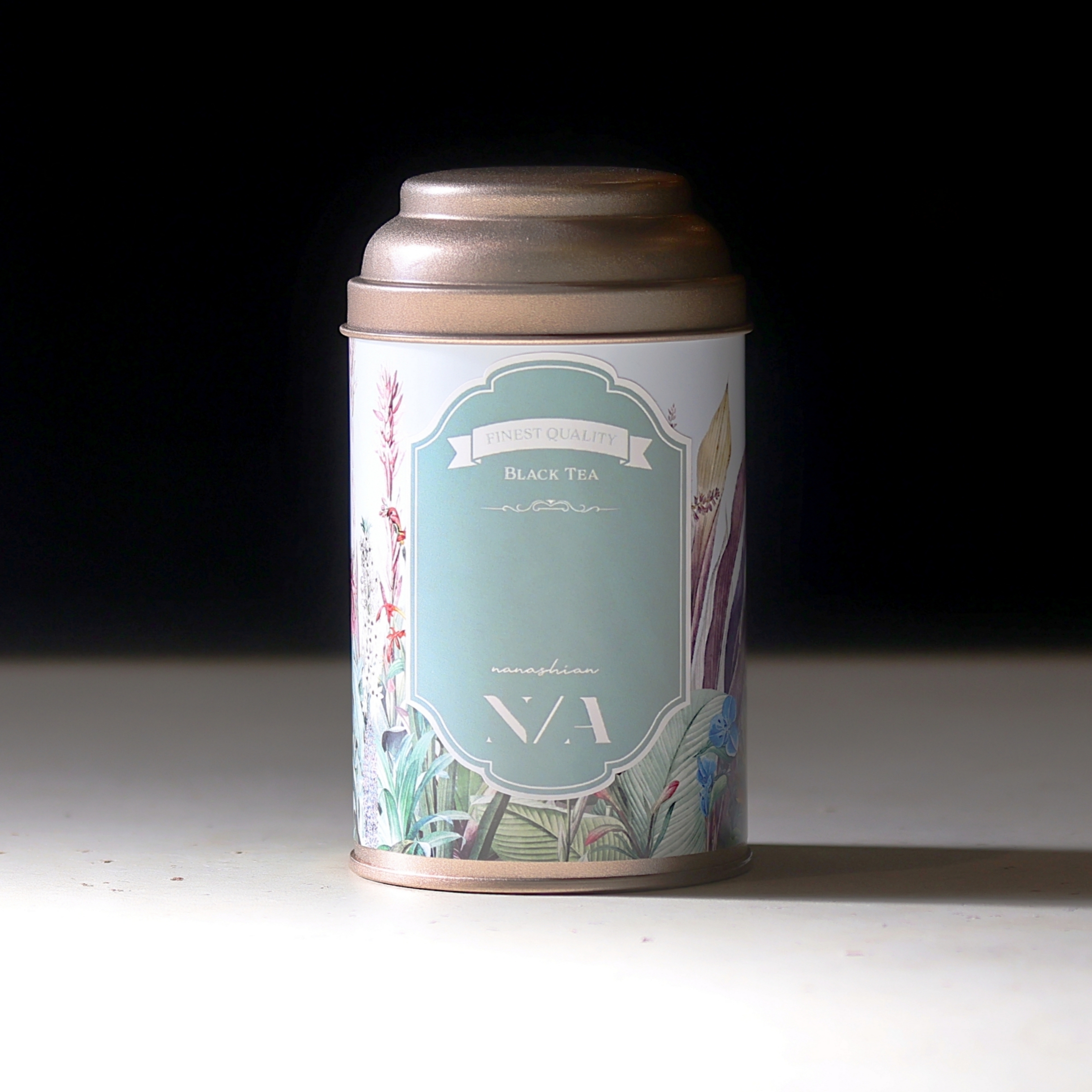 周年記念・新商品のご案内: オリジナル紅茶缶 紅茶缶 "Tropical Garden"