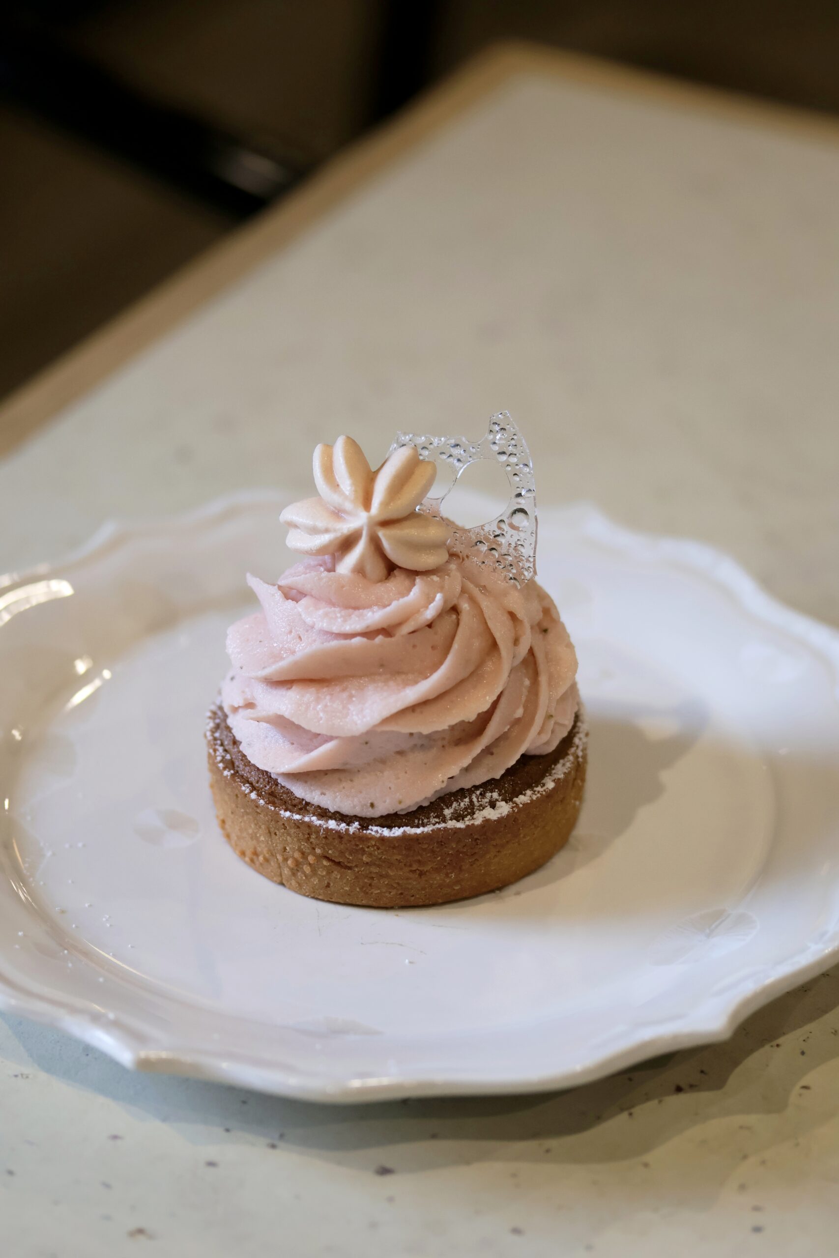 期間限定桜スイーツ:桜のモンブランタルト 桜のモンブランタルト