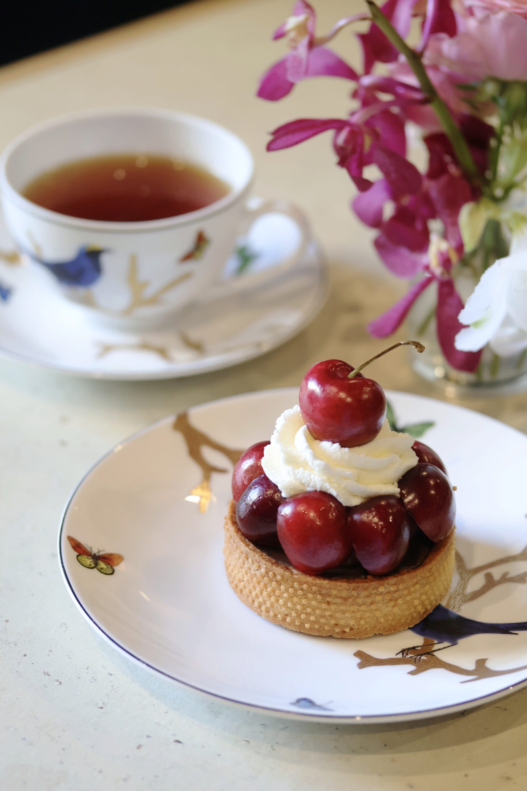 アメリカンチェリーのチョコレートタルト